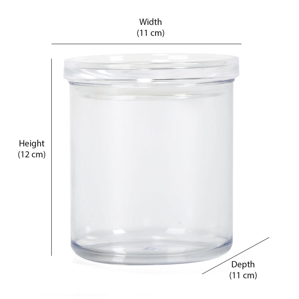 Round Shape 660 ml Container (Transparent)