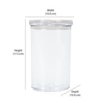 Round Shape 1000 ml Container (Transparent)