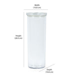 Round Shape 1800 ml Container (Transparent)