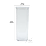 Square Shape 2300 ml Canister (Transparent)