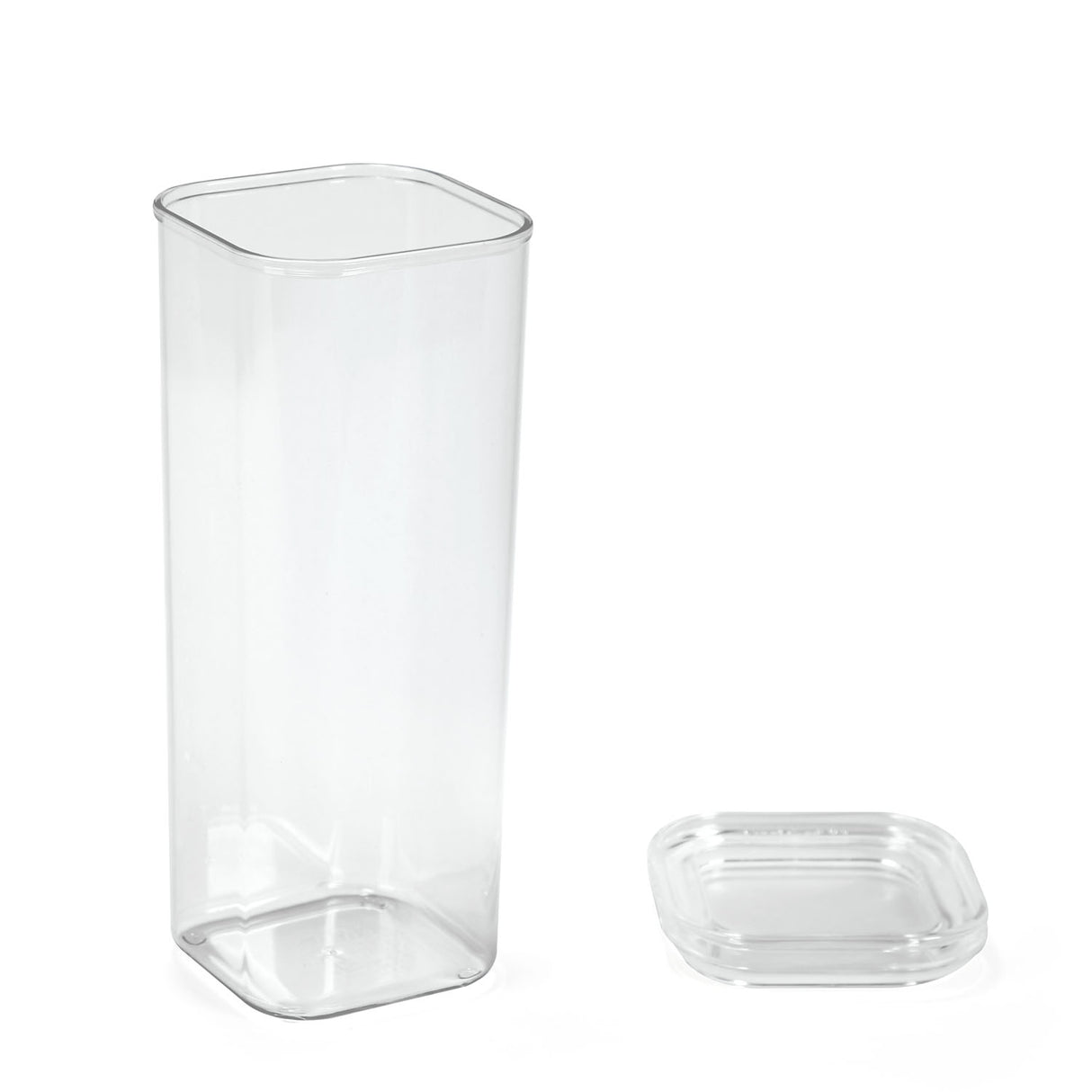 Square Shape 2300 ml Canister (Transparent)