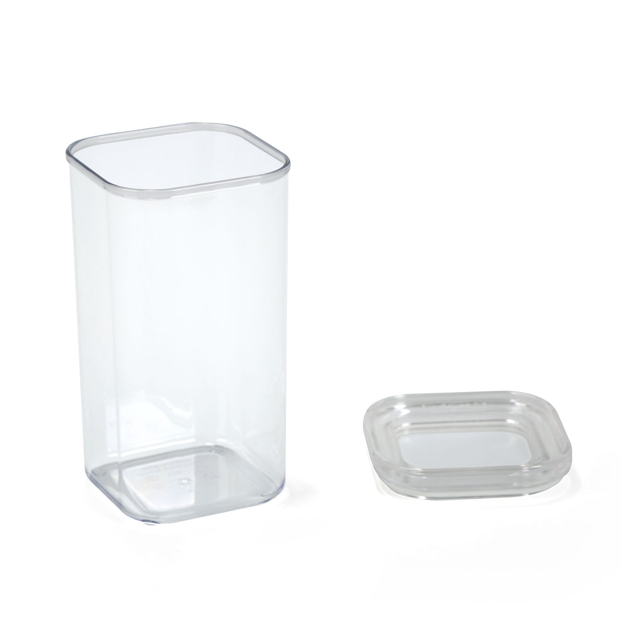 Square Shape 1700 ml Canister (Transparent)