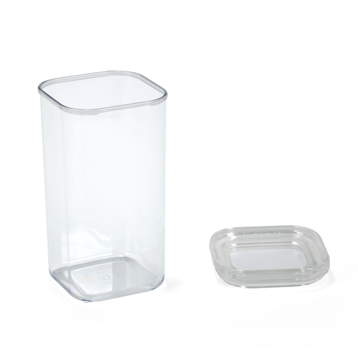 Square Shape 1700 ml Canister (Transparent)