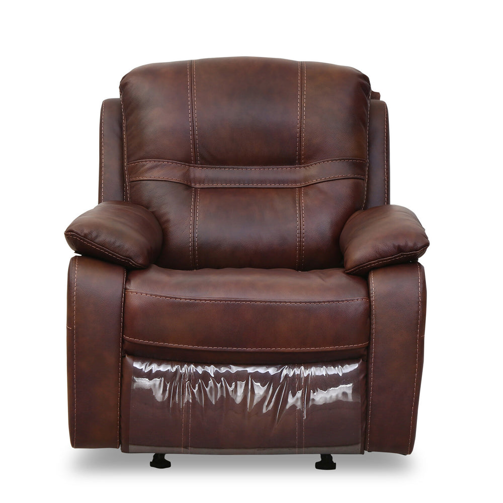 Wilson 1 Seater Sofa with Rocker Recliner- Brown
