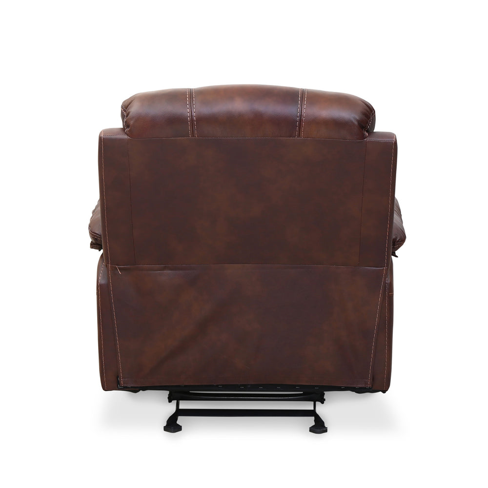 Wilson 1 Seater Sofa with Rocker Recliner- Brown