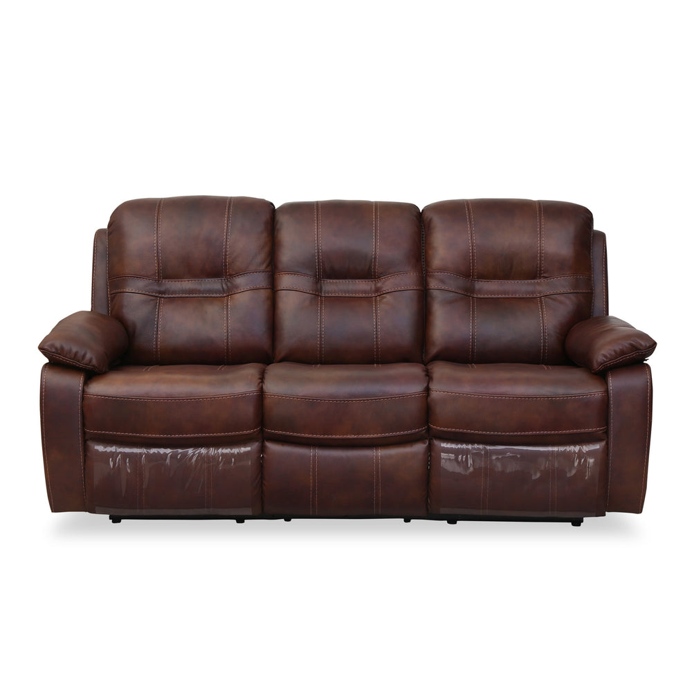 Wilson 3 Seater Manual Recliner- Brown