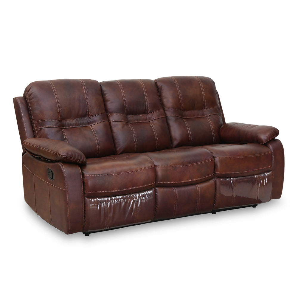 Wilson 3 Seater Manual Recliner- Brown