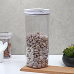Square Shape 2300 ml Fliplock Canister (Transparent)