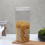 Square Shape 2300 ml Canister (Transparent)