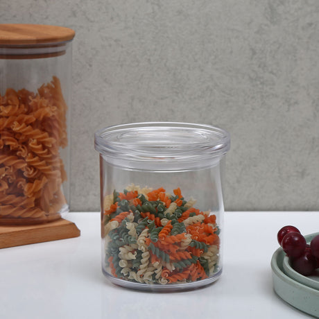 Nilkamal Round Shape 660 Ml Canister Transparent