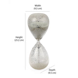 Decorative Sand Hour Glass Showpiece- White