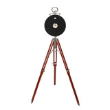 Vintage Style Tripod Stand Floor Clock (Brown)