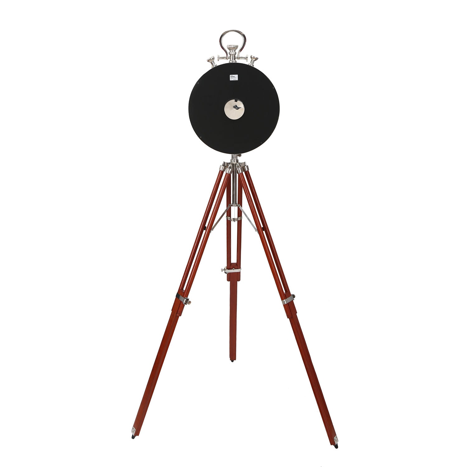 Vintage Style Tripod Stand Floor Clock (Brown)