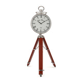 Vintage Style Tripod Stand Floor Clock (Brown)