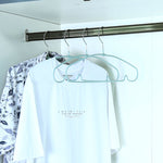 Metal and PVC Cloth Hanger Set of 10- Mint Blue