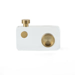 Crystal Camera Small Decorative Showpiece- Gold & Transparent