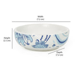 Stoneware Serving Dip Bowl- Glassy Blue