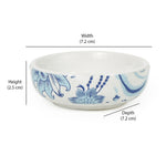 Stoneware Serving Dip Bowl- Glassy Blue