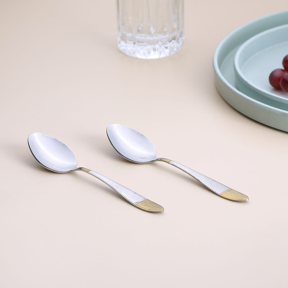 Nilkamal Arias by Lara Dutta Goldfin Stainless Steel Baby Spoon Set of 6