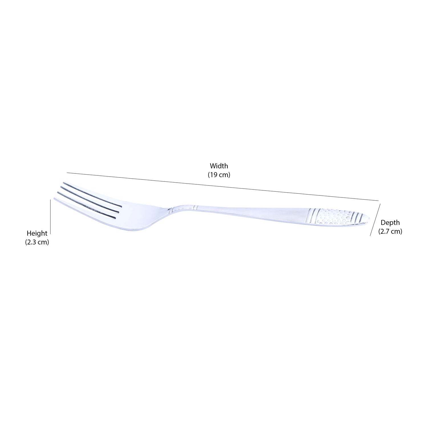Arias by Lara Dutta Lunar Stainless Steel Dinner Fork Set of 6