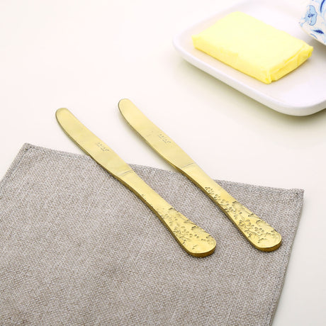 Nilkamal Arias by Lara Dutta Safari Gold Stainless Steel Knife Set of 2