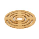 Round Bamboo Trivet- Light Brown