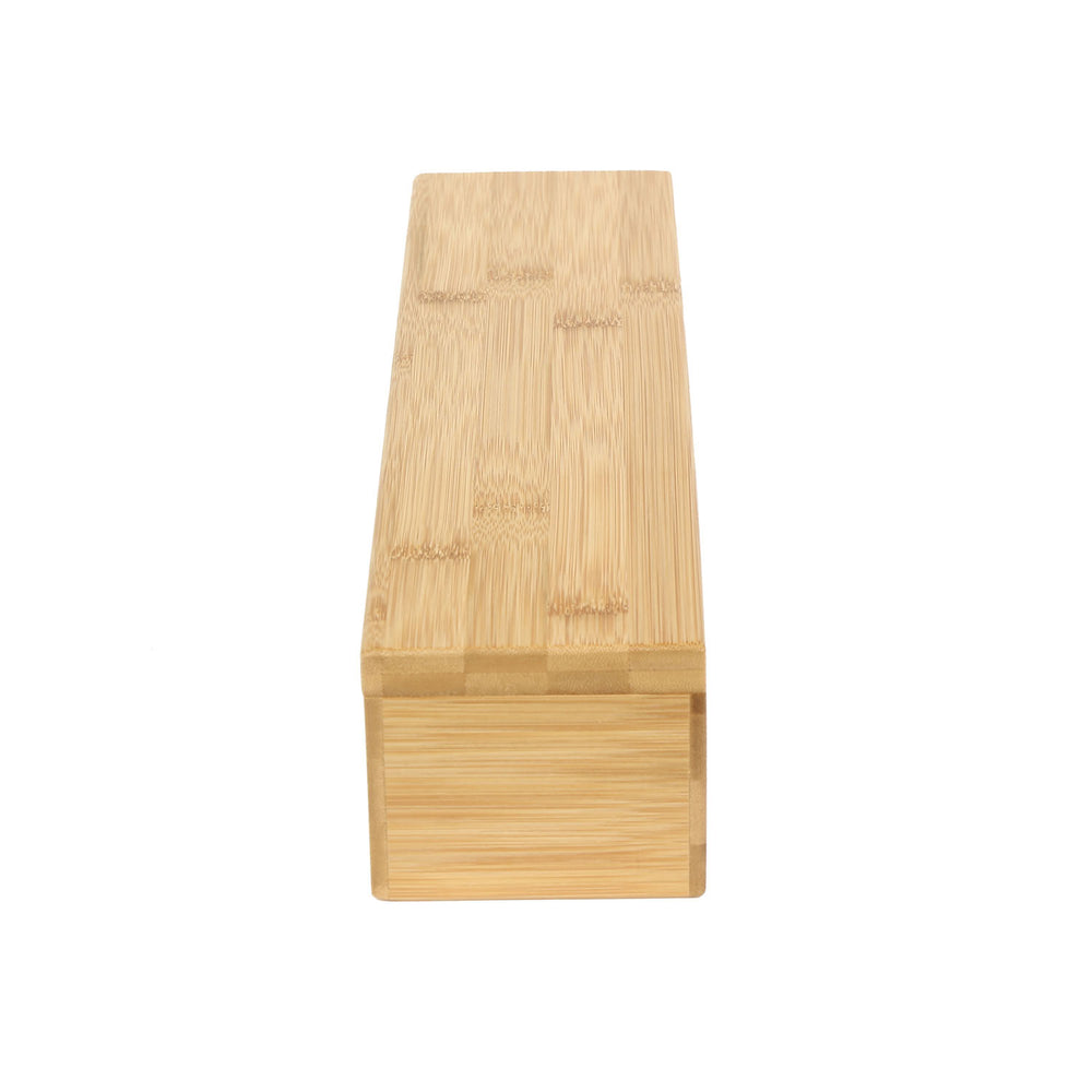 Five Sectional Bamboo Tea Box (Light Brown)
