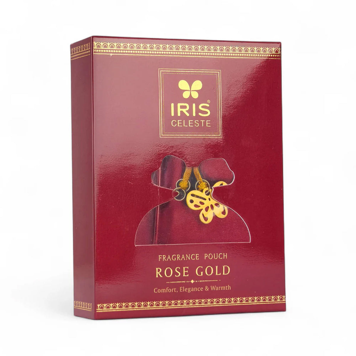 Iris Celeste Rose Gold Fragrance Pouch