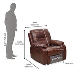 Wilson 1 Seater Electric Recliner- Caramel