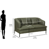 Modena 2 Seater Sofa (Green)