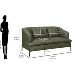 Modena 2 Seater Sofa (Green)