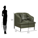 Modena 1 Seater Sofa (Green)