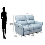 Skye 2 Seater Electric Recliner (Sky Blue)