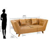 Tuscany 2 Seater Sofa (Mustard)
