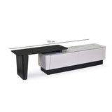 Kairos Low Height Unit (White & Dark Walnut)