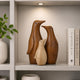 Urban Jungle Trio Penguin Polyresin Showpiece- Brown