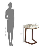 Loop Side Table- Walnut Brown