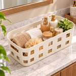 Arcade Nova Weave Pattern Storage Basket- Beige (5L)