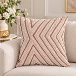 La Rosa Vortex lines Cushion Cover- Pink