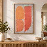 Modern Muse Earthy Elements 1 Canvas Painting- Brown