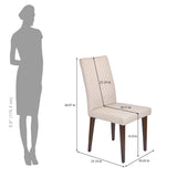 4 Seater Trava Marble Dining Set with Quado Base and Linzy Chairs- Travertine