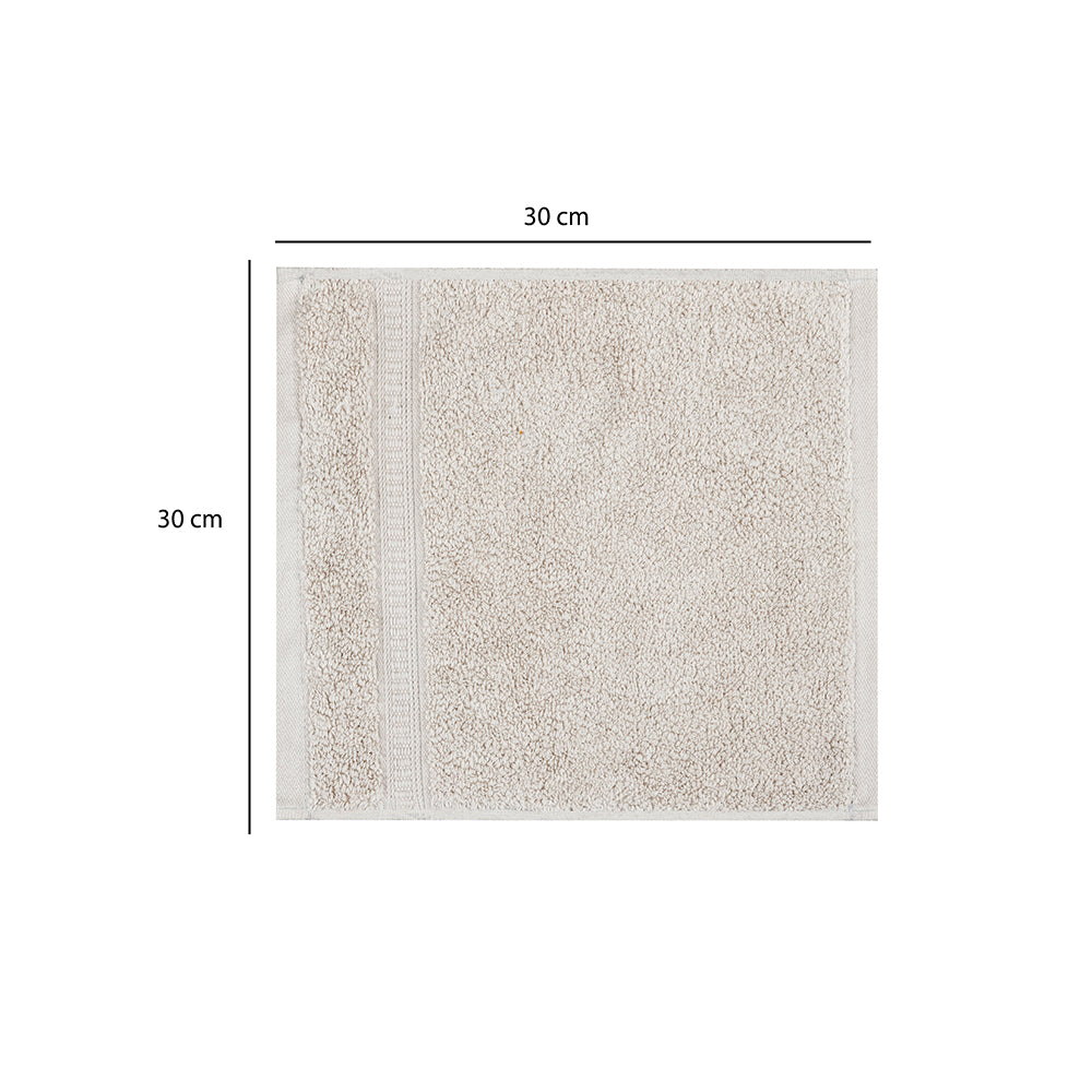 Cotton Face Towel- Light Grey
