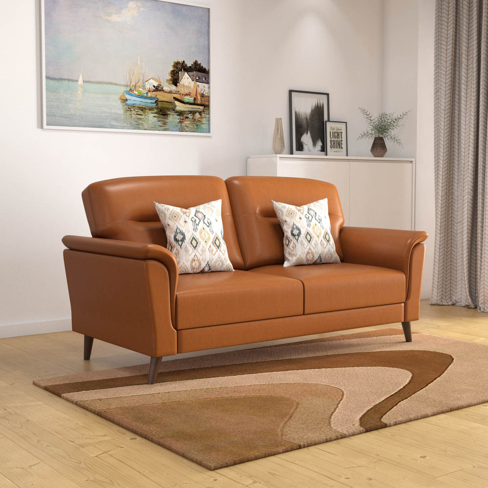 Aiden 3 Seater Fabric Sofa- Tan