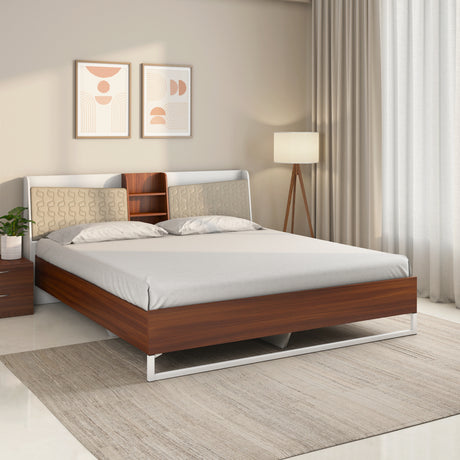 Nilkamal Alps Meta Bed (Walnut) - 01