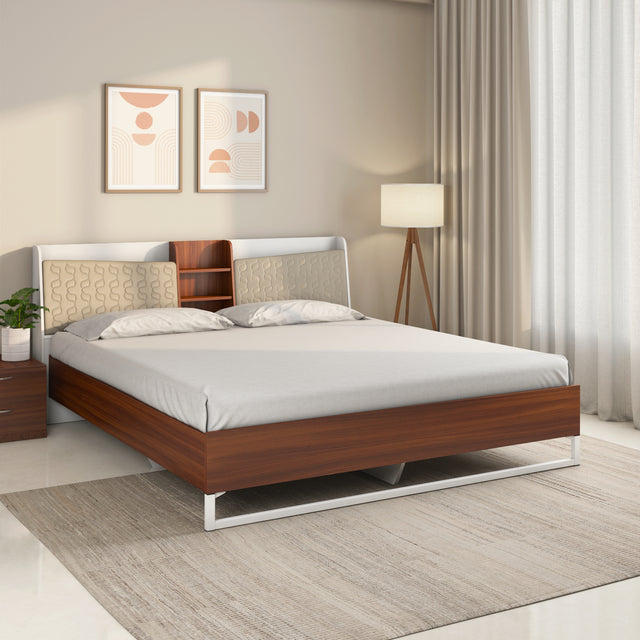 Nilkamal Alps Meta Bed (Walnut) - 01