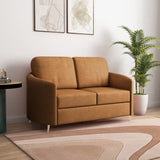 Arch 2 Seater Fabric Sofa- Rust Brown