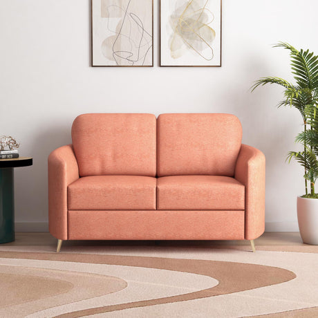 Nilkamal Arch 2 Seater Fabric Sofa (Rust)
