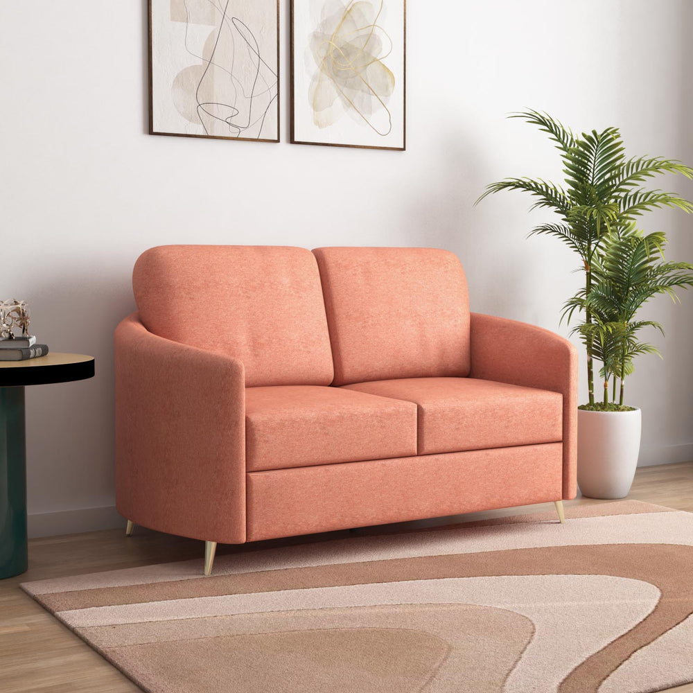 Arch 2 Seater Fabric Sofa- Rust