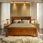 Autum King Bed Without Storage- Cappuccino