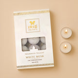 Iris Celeste White Musk Fragranced Tealight Candles Pack of 15